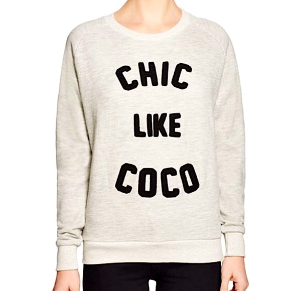 Eleven Paris Tops - ELEVEN PARIS chic like coco sweatshirt
